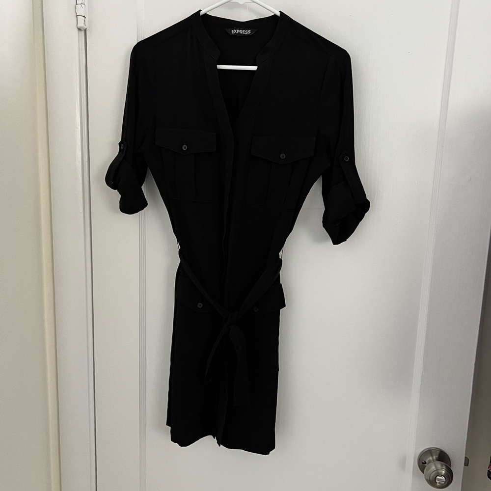 Express Button Up Utility Dress